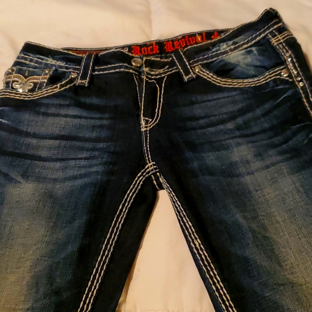 Rock Revival boot cut jeans Size 29 barely worn, very good condition